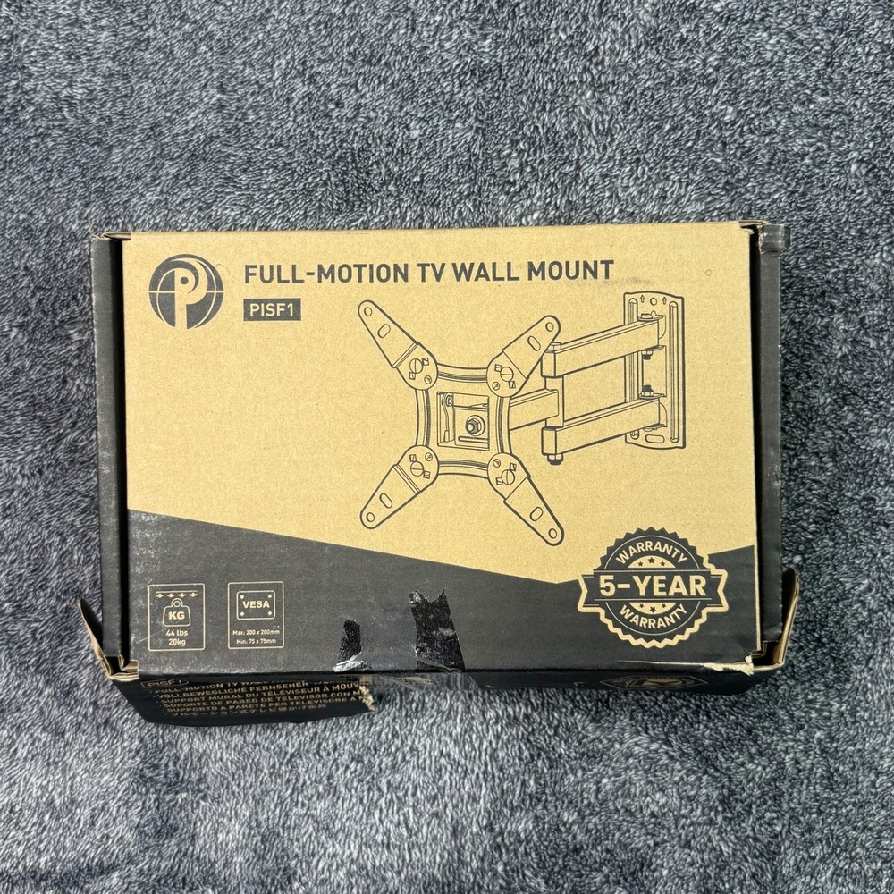 Pipishell PISF1 Full-Motion TV Wall Mount Articulating Arm 44lbs VESA 200x200
